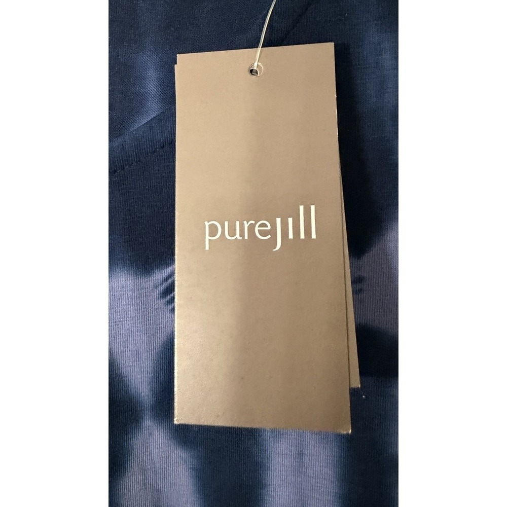NWT pure jill Long Sleeve Tie Dye J.Jill Womens Shirttail Tee Top Blouse Size L - Picture 7 of 10